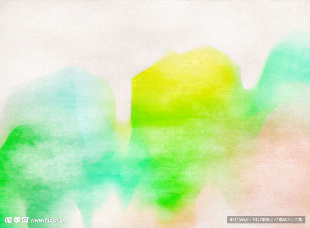 创意水彩抽象艺术画水彩晕染