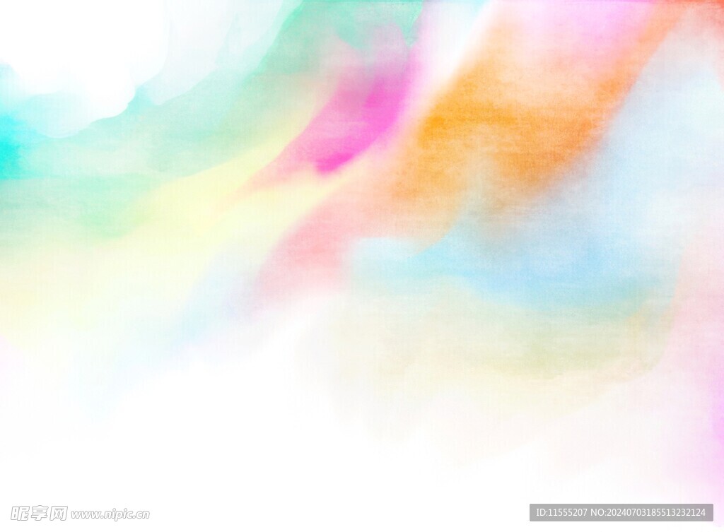 创意水彩抽象艺术画水彩晕染