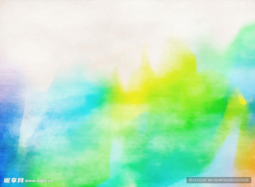 创意水彩抽象艺术画水彩晕染