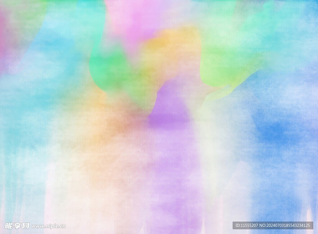 创意水彩抽象艺术画水彩晕染