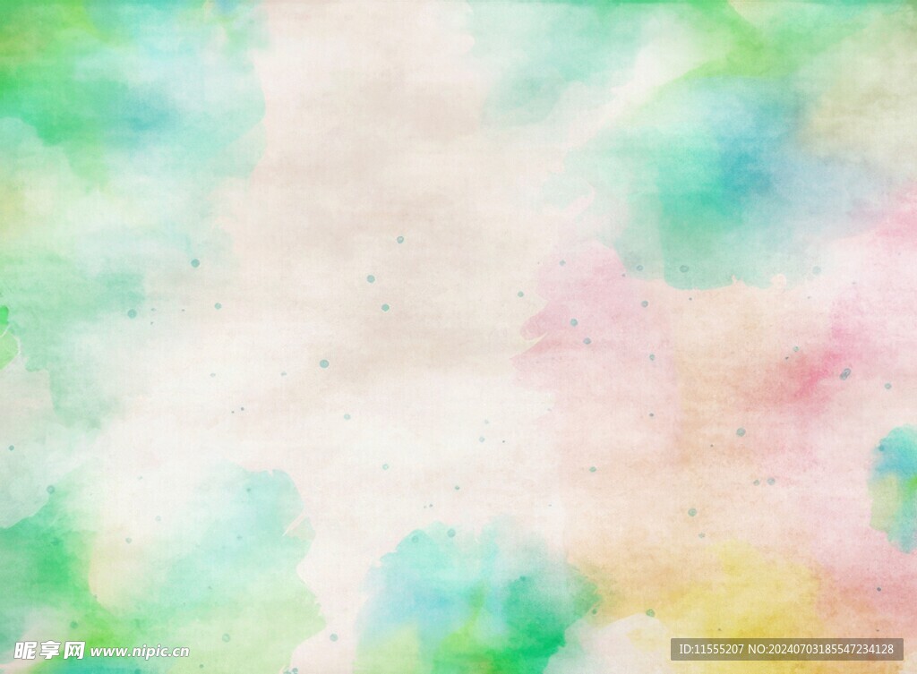 创意水彩抽象艺术画水彩晕染