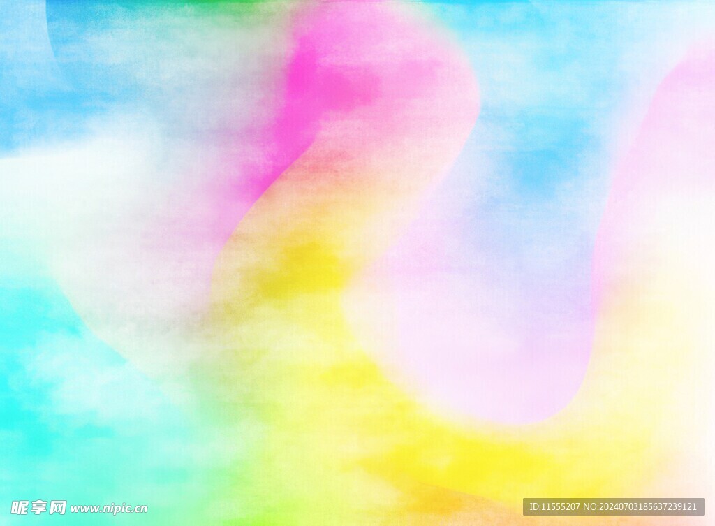 创意水彩抽象艺术画水彩晕染