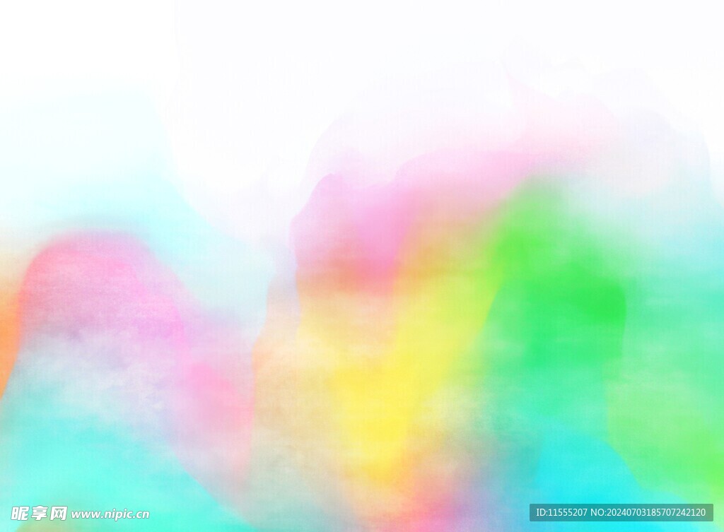 创意水彩抽象艺术画水彩晕染
