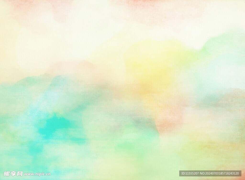 创意水彩抽象艺术画水彩晕染