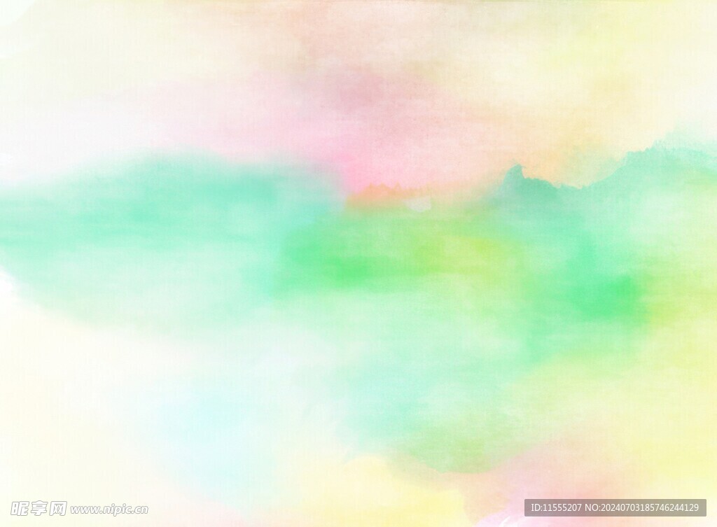 创意水彩抽象艺术画水彩晕染