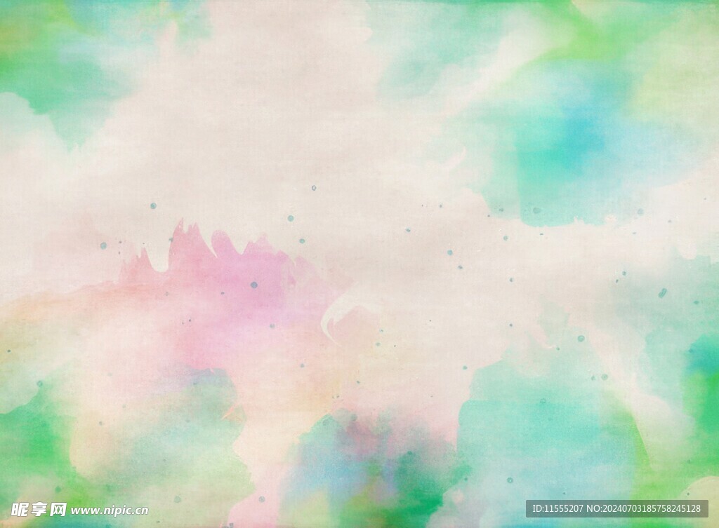 创意水彩抽象艺术画水彩晕染