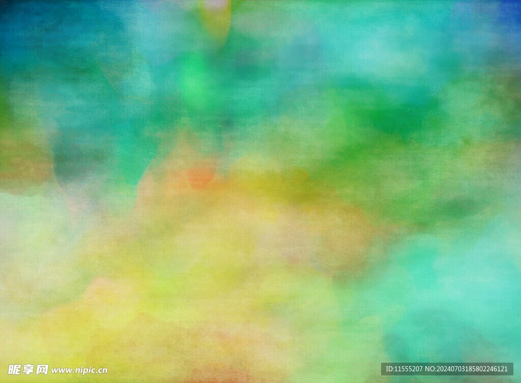 创意水彩抽象艺术画水彩晕染