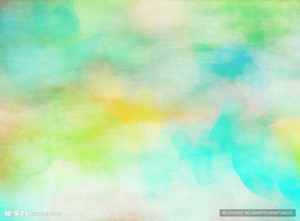 创意水彩抽象艺术画水彩晕染