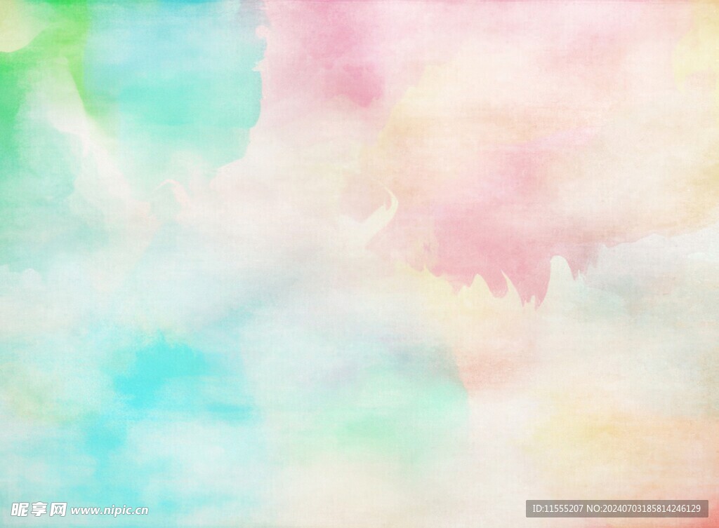 创意水彩抽象艺术画水彩晕染