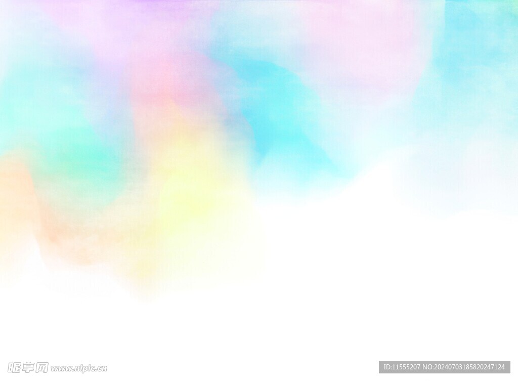 创意水彩抽象艺术画水彩晕染