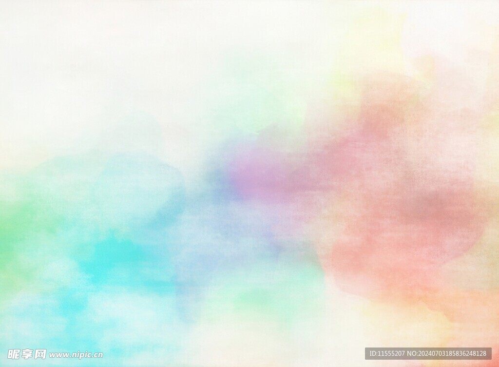 创意水彩抽象艺术画水彩晕染
