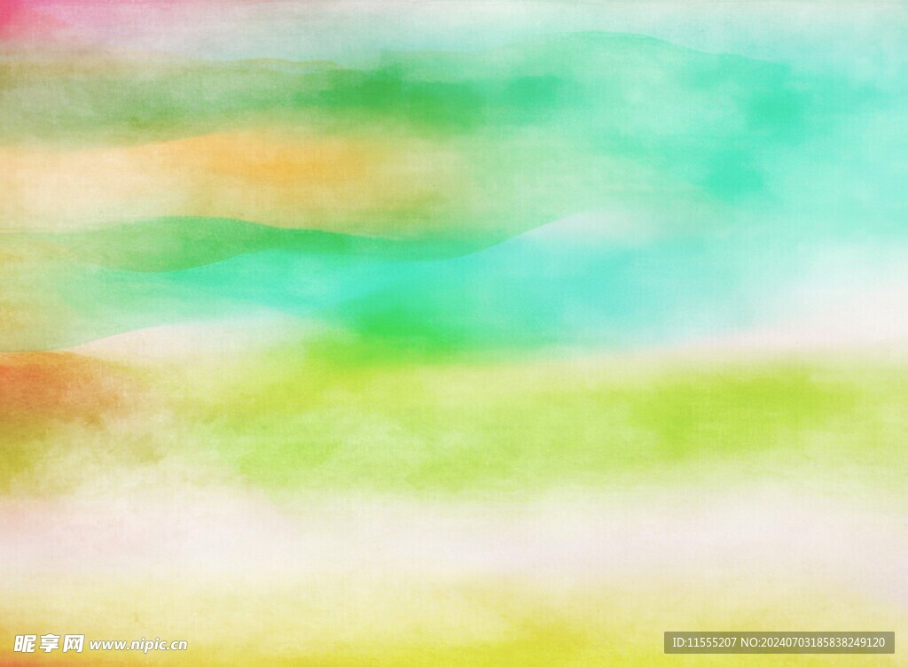 创意水彩抽象艺术画水彩晕染