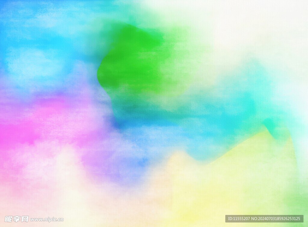 创意水彩抽象艺术画水彩晕染