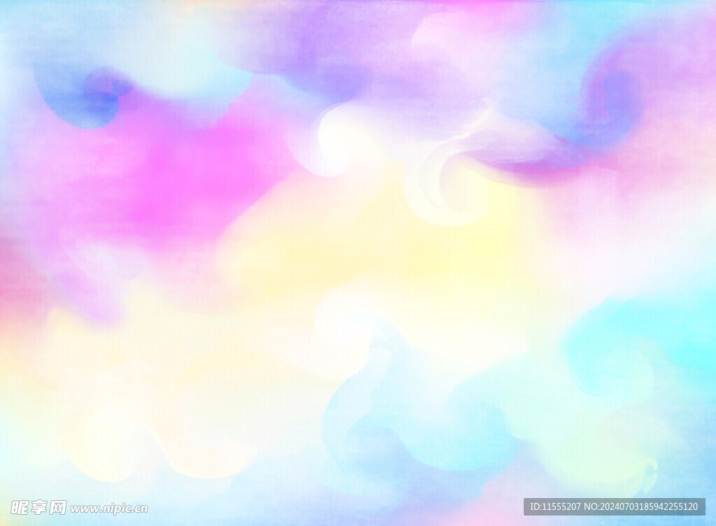 创意水彩抽象艺术画水彩晕染