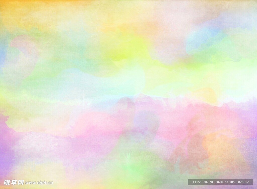 创意水彩抽象艺术画水彩晕染