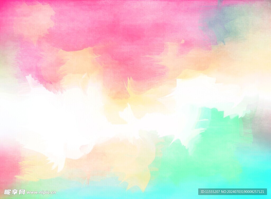创意水彩抽象艺术画水彩晕染