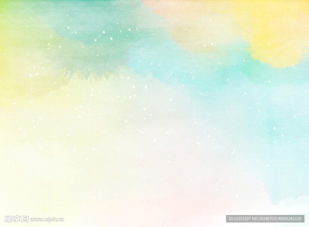创意水彩抽象艺术画水彩晕染