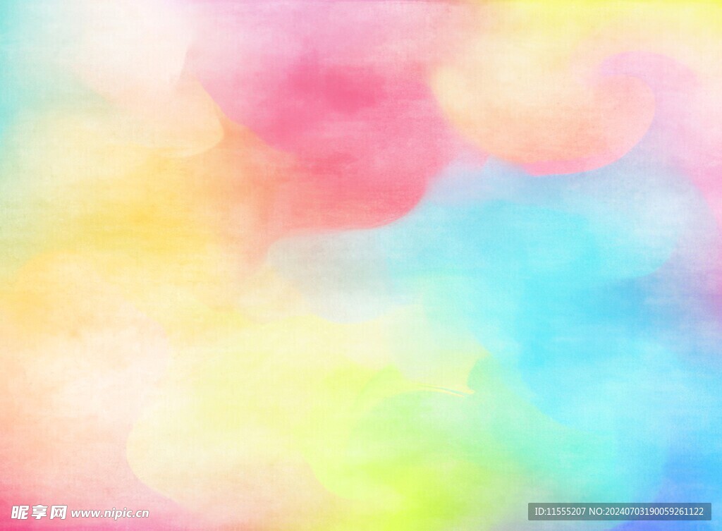 创意水彩抽象艺术画水彩晕染