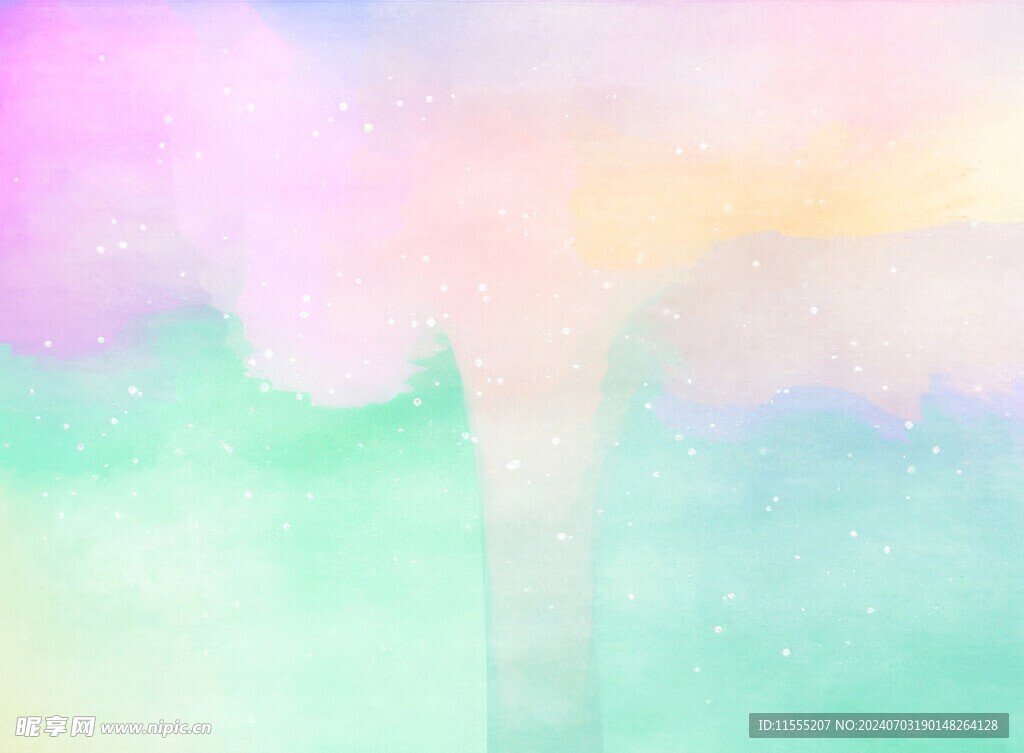 创意水彩抽象艺术画水彩晕染