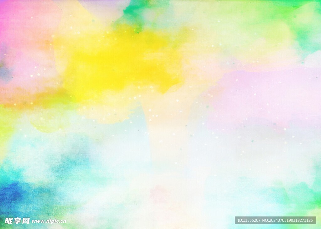 创意水彩抽象艺术画水彩晕染