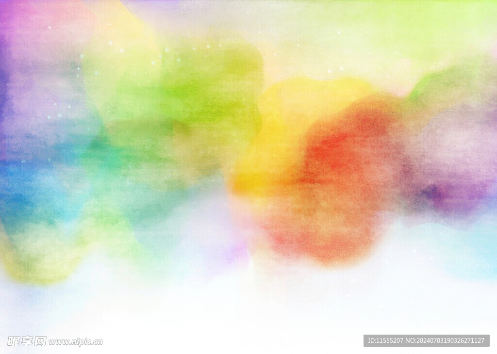 创意水彩抽象艺术画水彩晕染