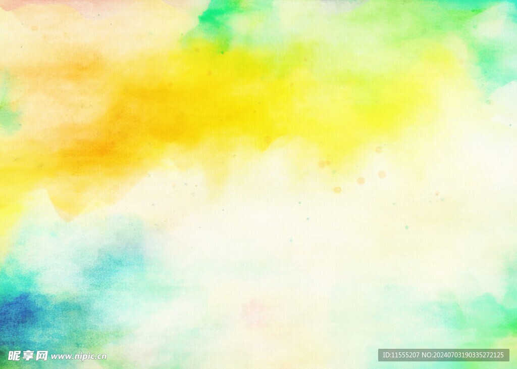 创意水彩抽象艺术画水彩晕染