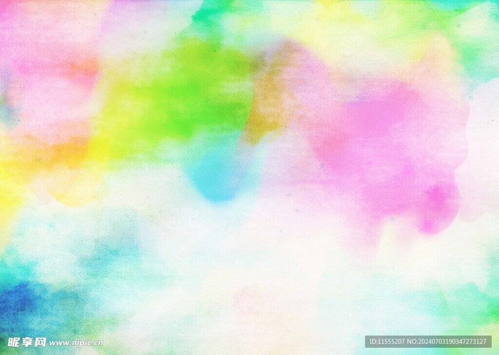 创意水彩抽象艺术画水彩晕染