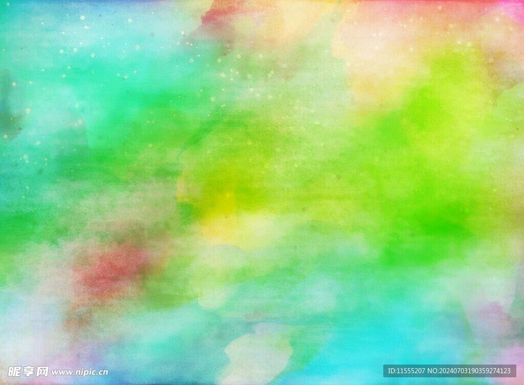 创意水彩抽象艺术画水彩晕染