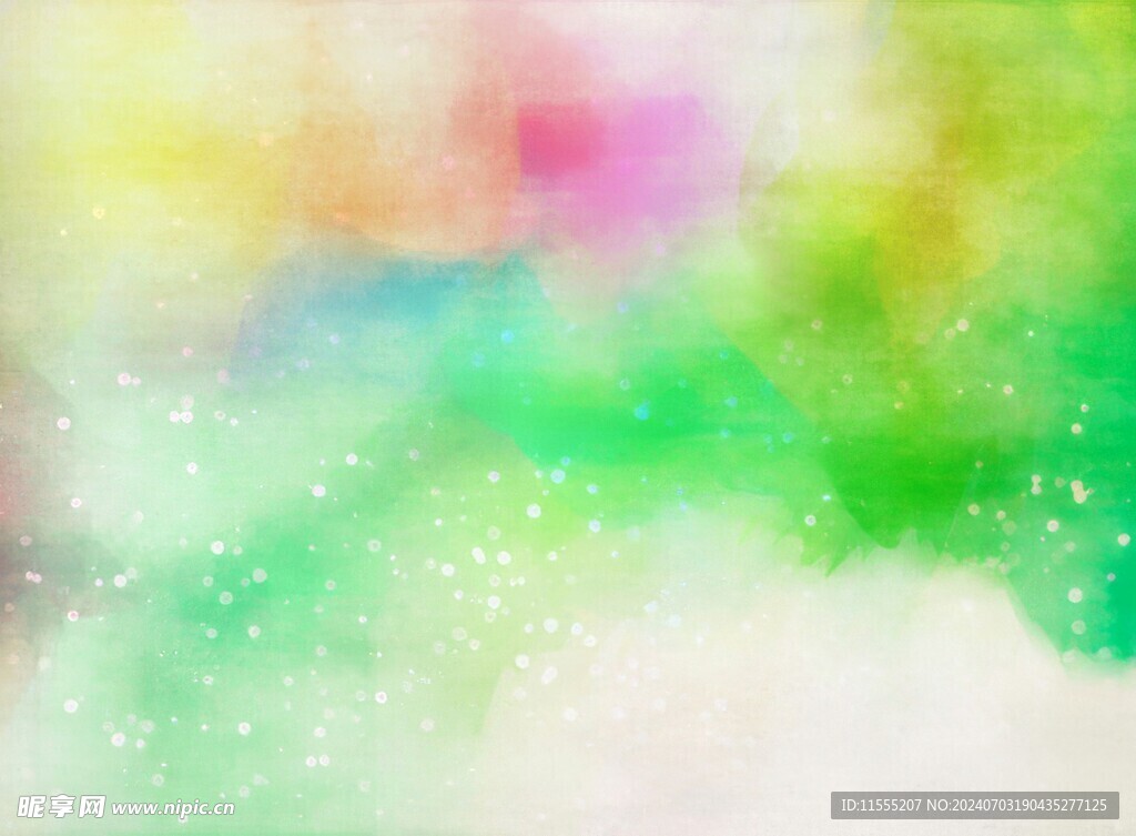 创意水彩抽象艺术画水彩晕染