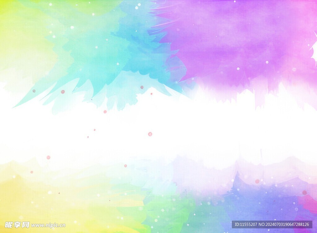 创意水彩抽象艺术画水彩晕染