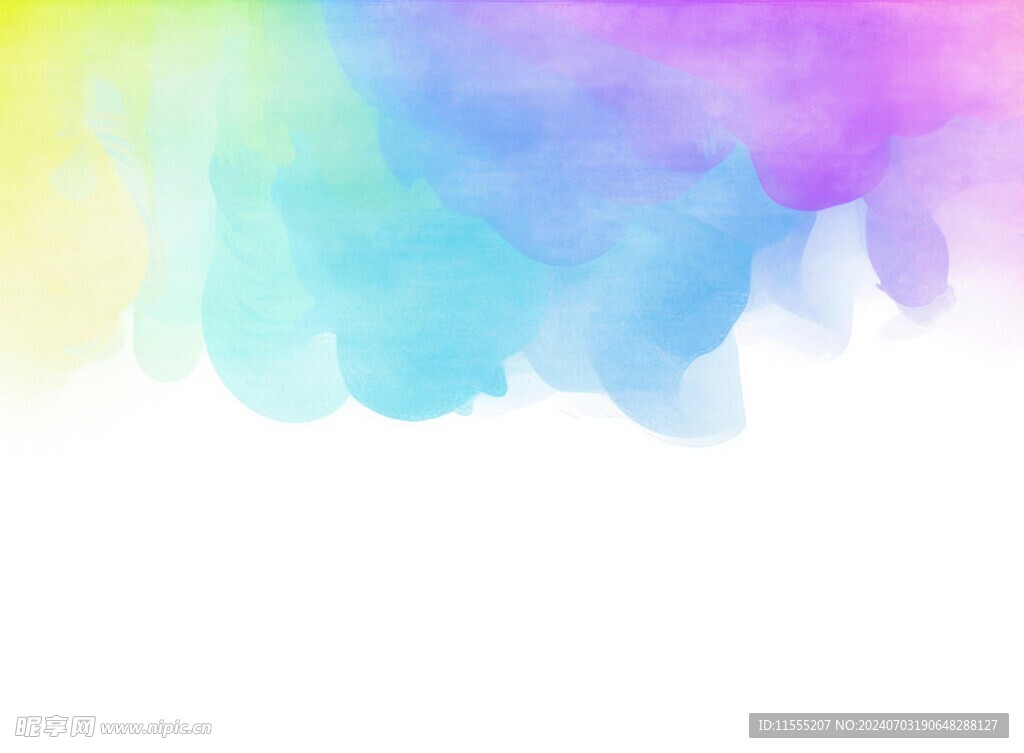 创意水彩抽象艺术画水彩晕染
