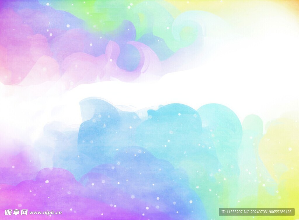 创意水彩抽象艺术画水彩晕染