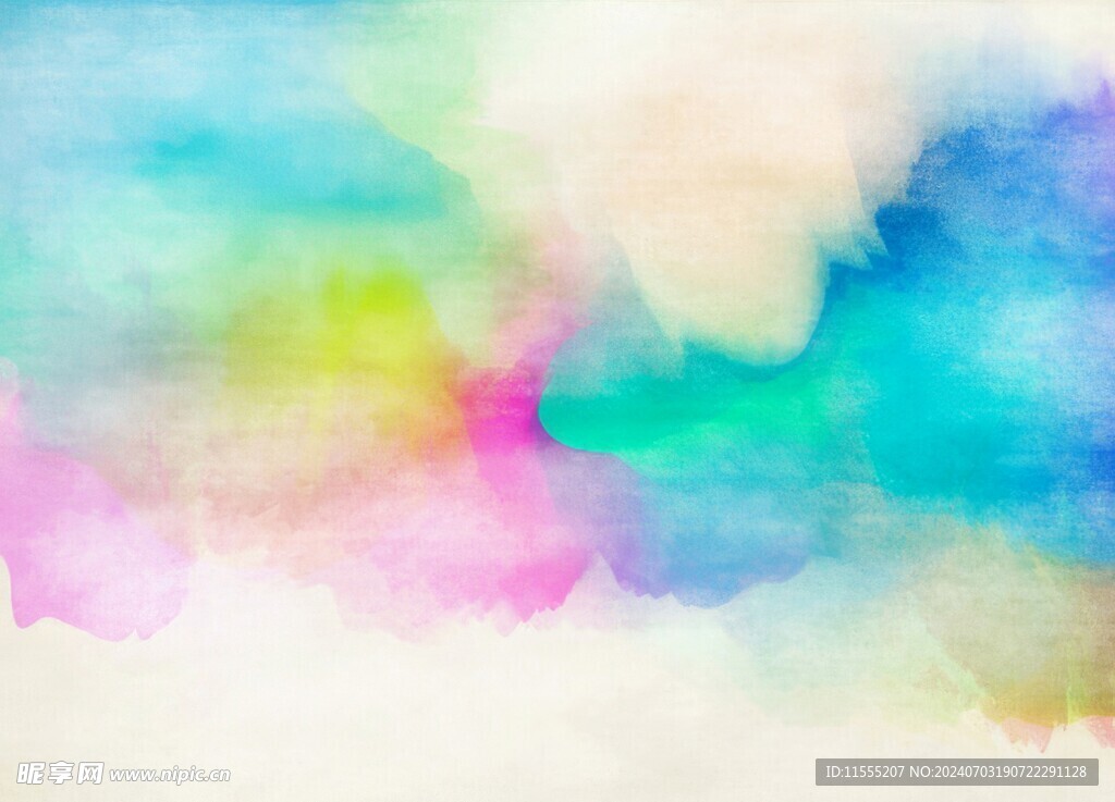 创意水彩抽象艺术画水彩晕染