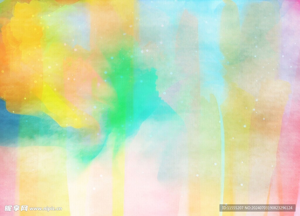 创意水彩抽象艺术画水彩晕染