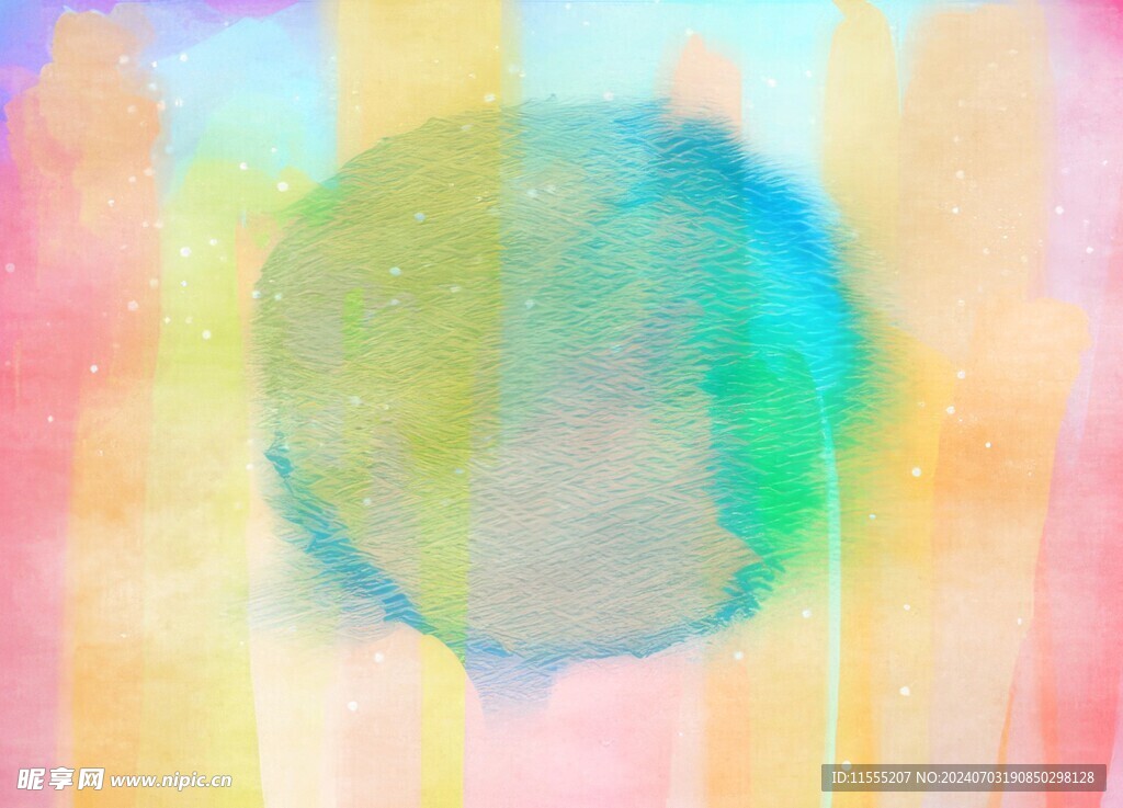创意水彩抽象艺术画水彩晕染