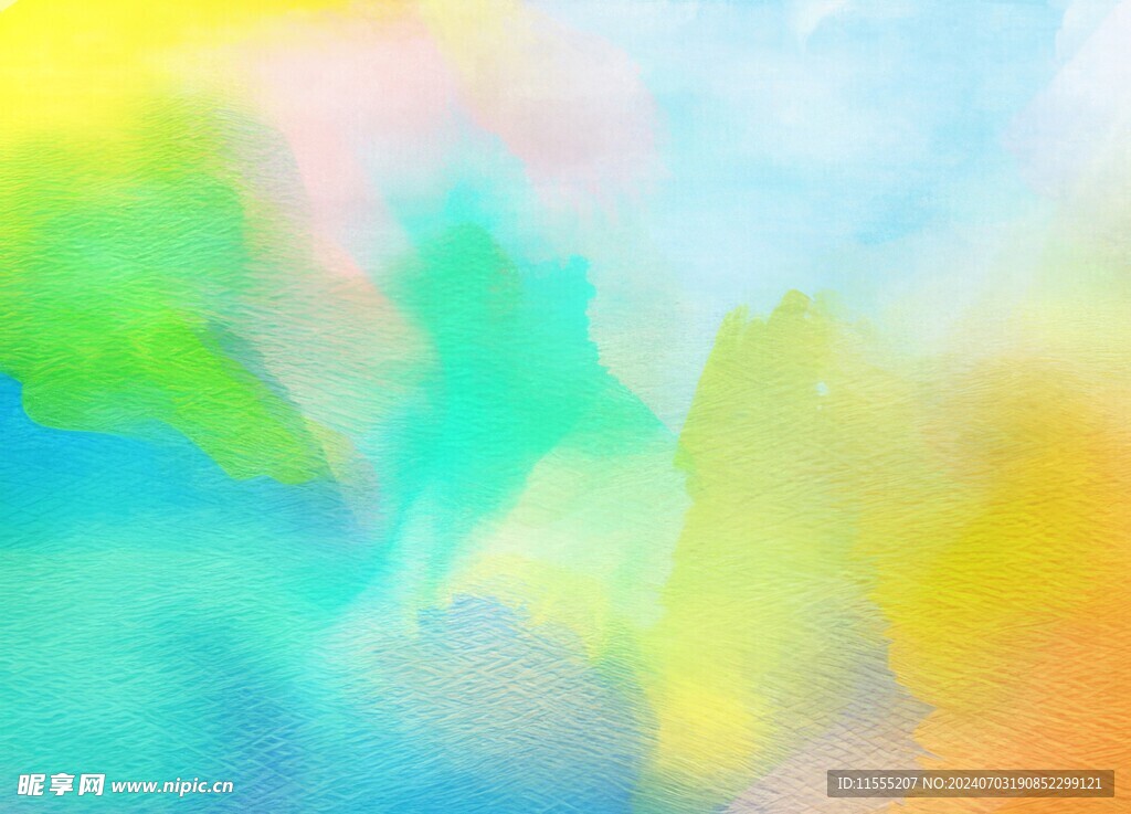 创意水彩抽象艺术画水彩晕染