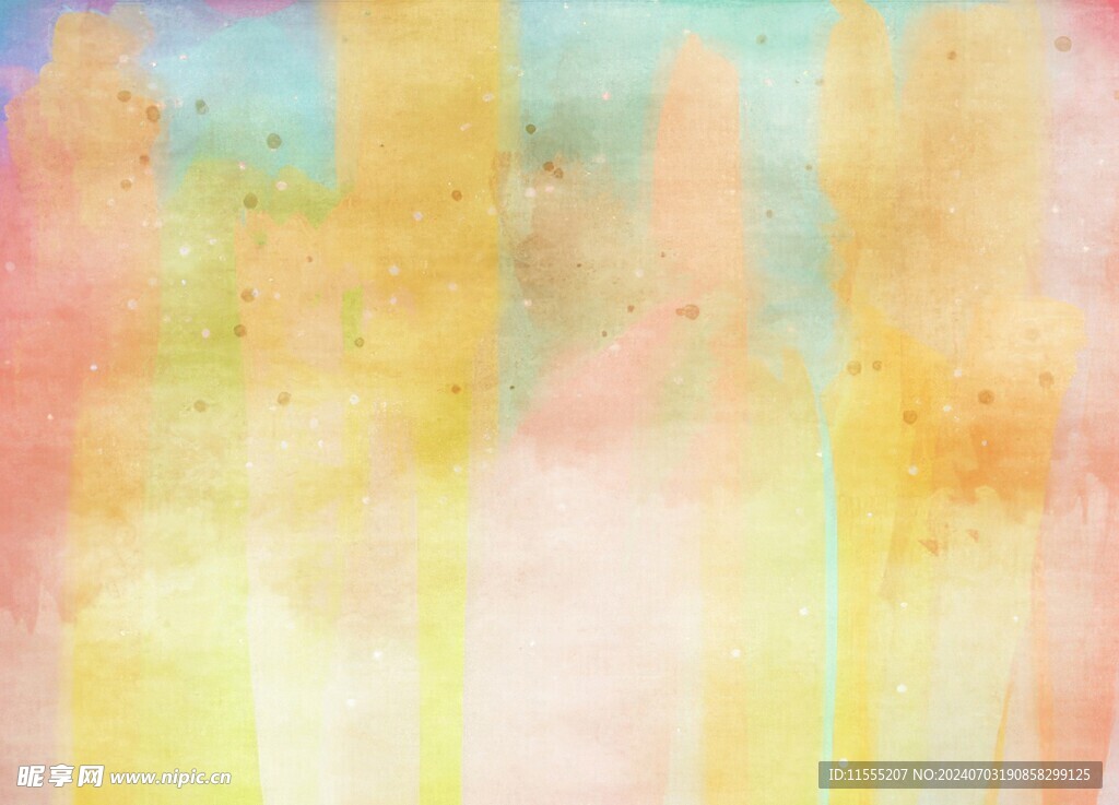 创意水彩抽象艺术画水彩晕染