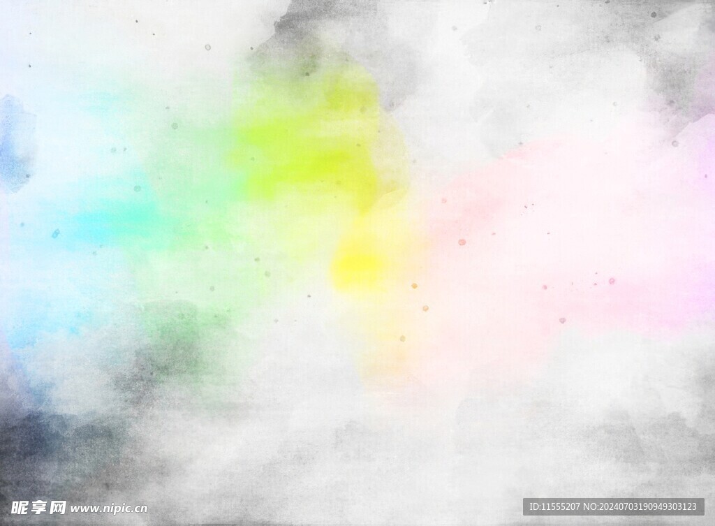 创意水彩抽象艺术画水彩晕染