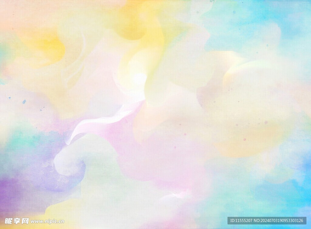 创意水彩抽象艺术画水彩晕染