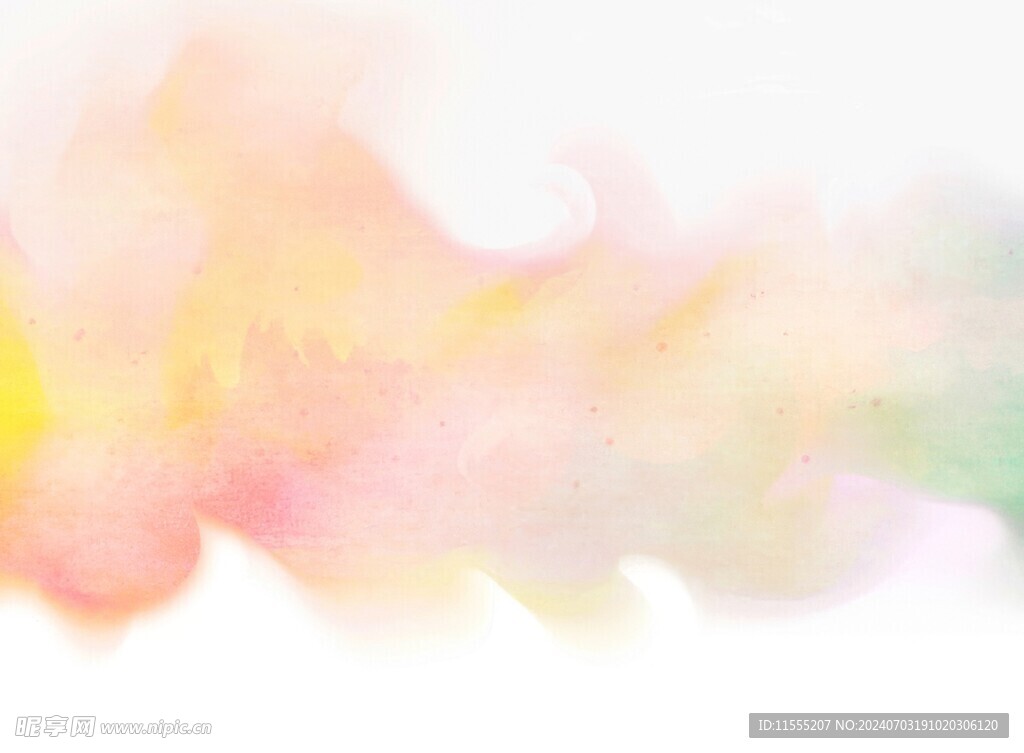 创意水彩抽象艺术画水彩晕染