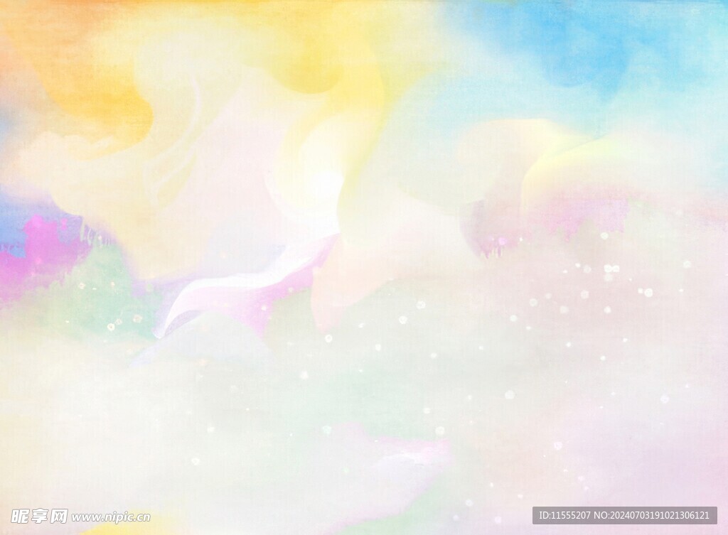 创意水彩抽象艺术画水彩晕染