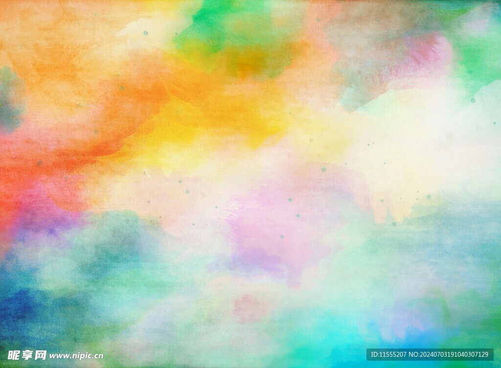 创意水彩抽象艺术画水彩晕染