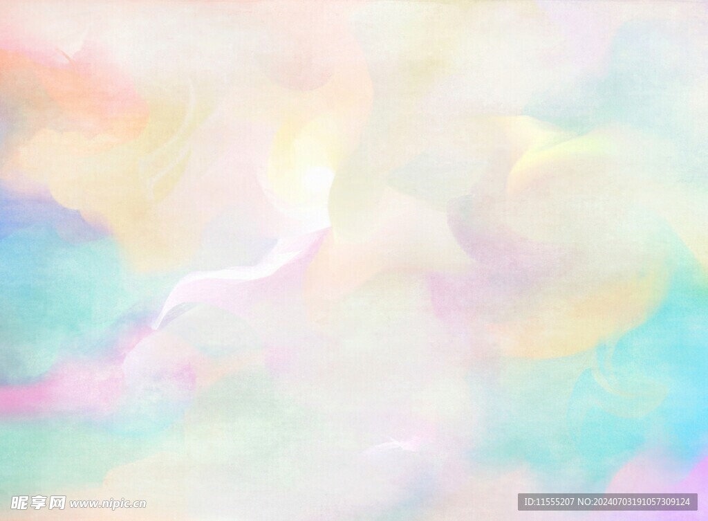 创意水彩抽象艺术画水彩晕染
