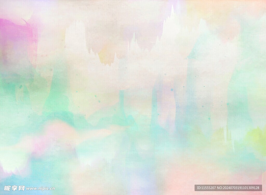 创意水彩抽象艺术画水彩晕染