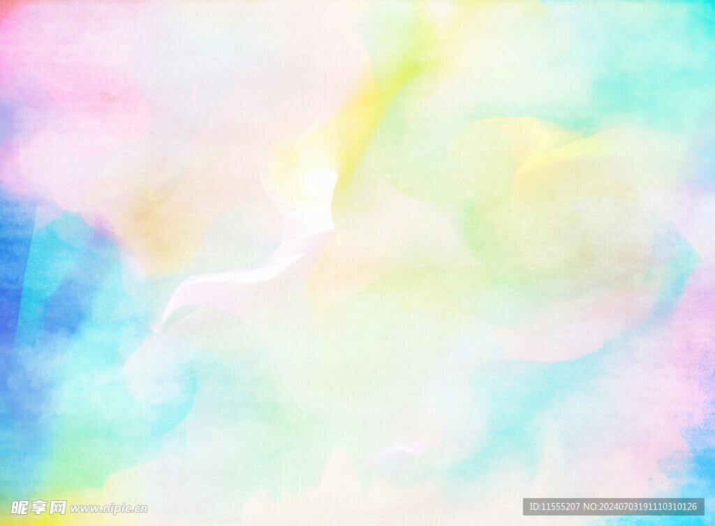创意水彩抽象艺术画水彩晕染