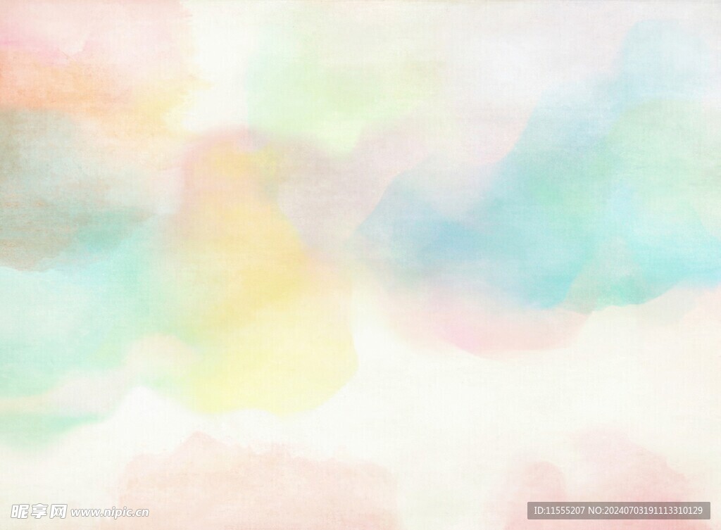 创意水彩抽象艺术画水彩晕染