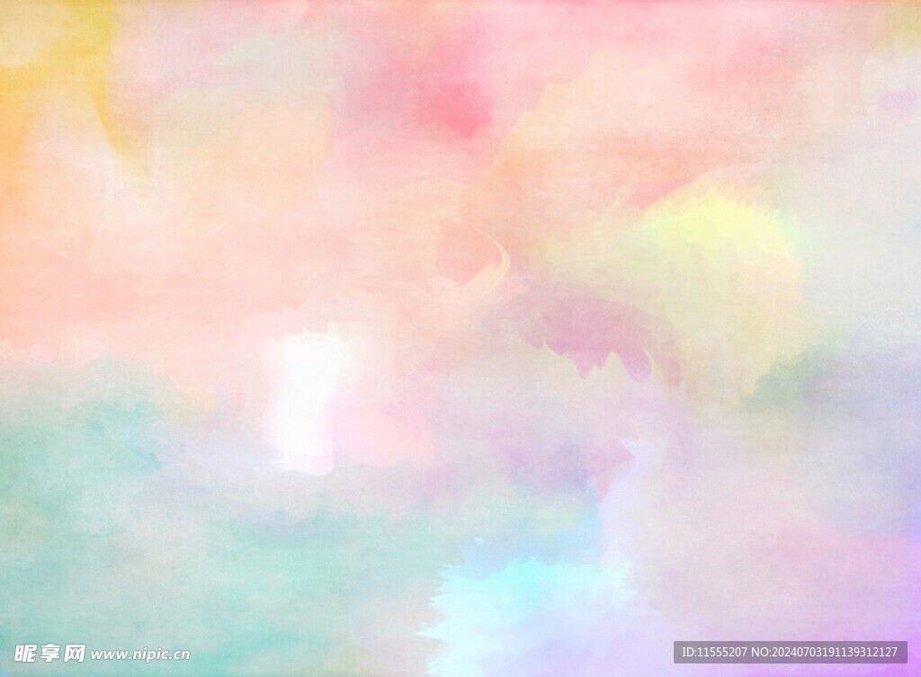 创意水彩抽象艺术画水彩晕染