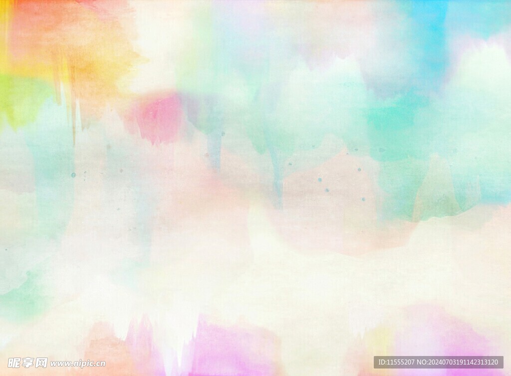 创意水彩抽象艺术画水彩晕染