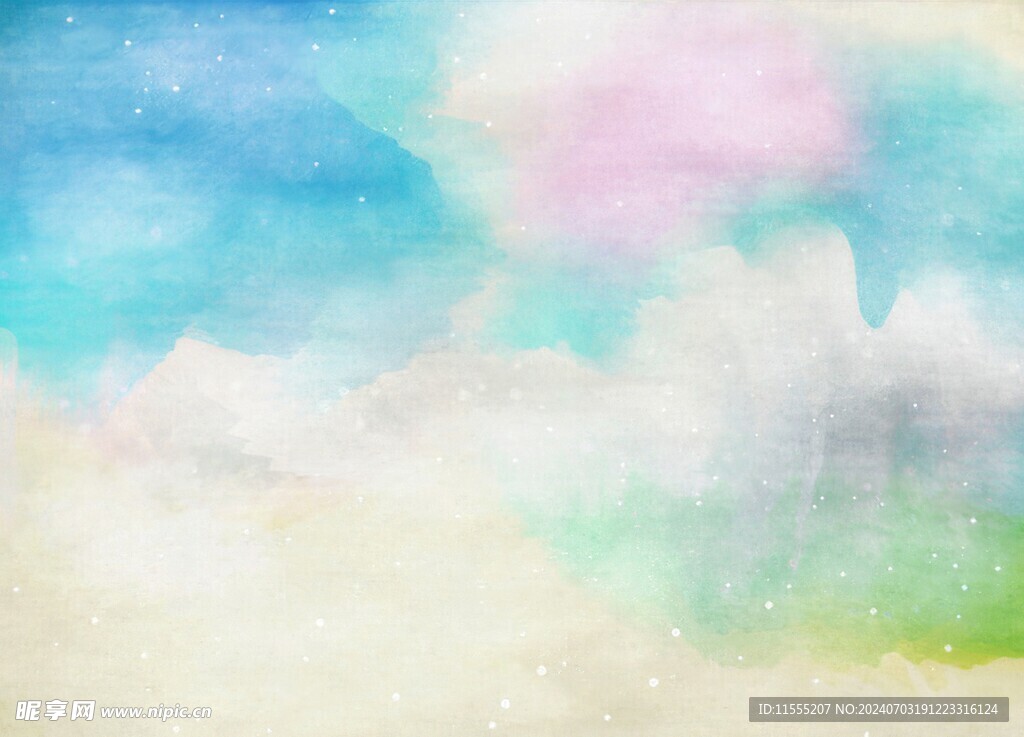 创意水彩抽象艺术画水彩晕染