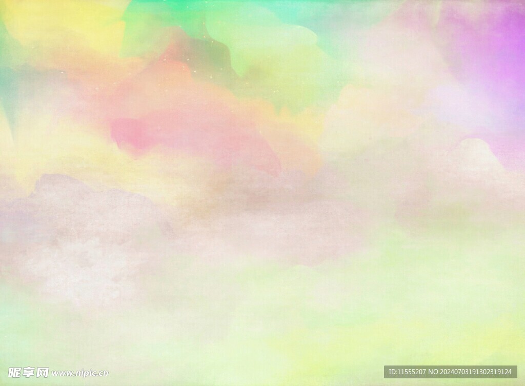 创意水彩抽象艺术画水彩晕染